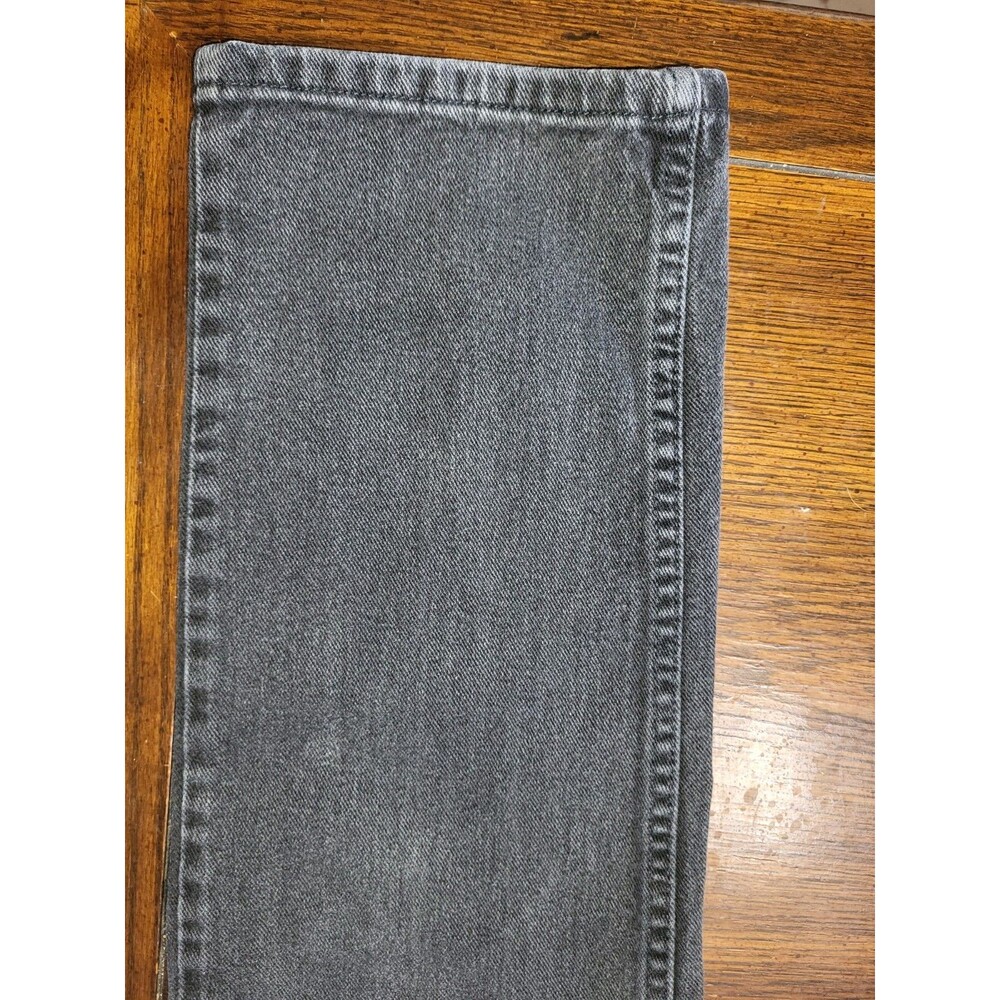 Vintage Lee Mens 2005908 Washed Black Rigid Denim Jeans 33x32 Y2K 2006 Mexico - Picture 10 of 16